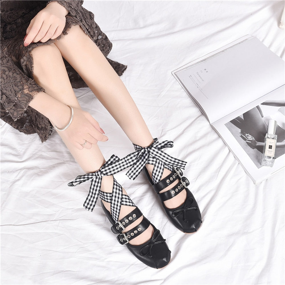 Aurelia Buckle Strap Ballet Flats - 5 Styles