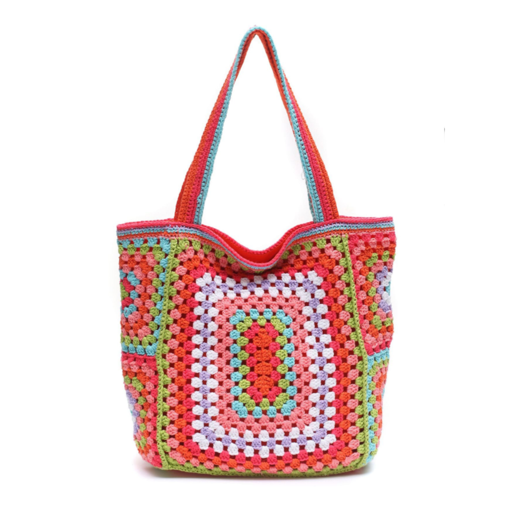 Bohemian Crochet Knit Totes - 16 Colors