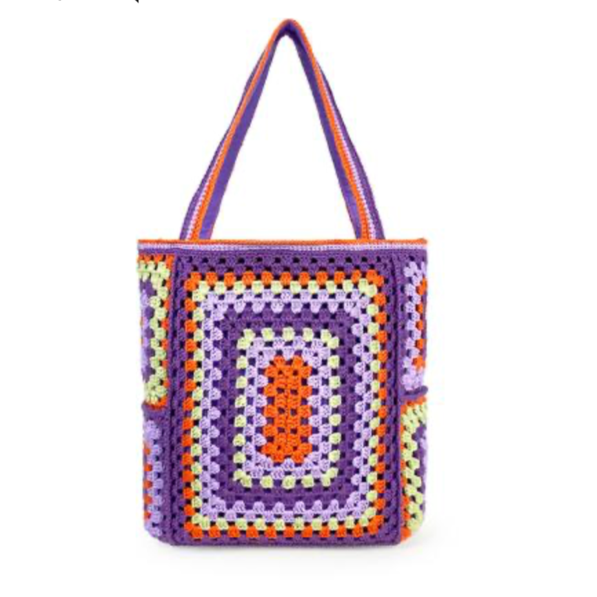 Bohemian Crochet Knit Totes - 16 Colors