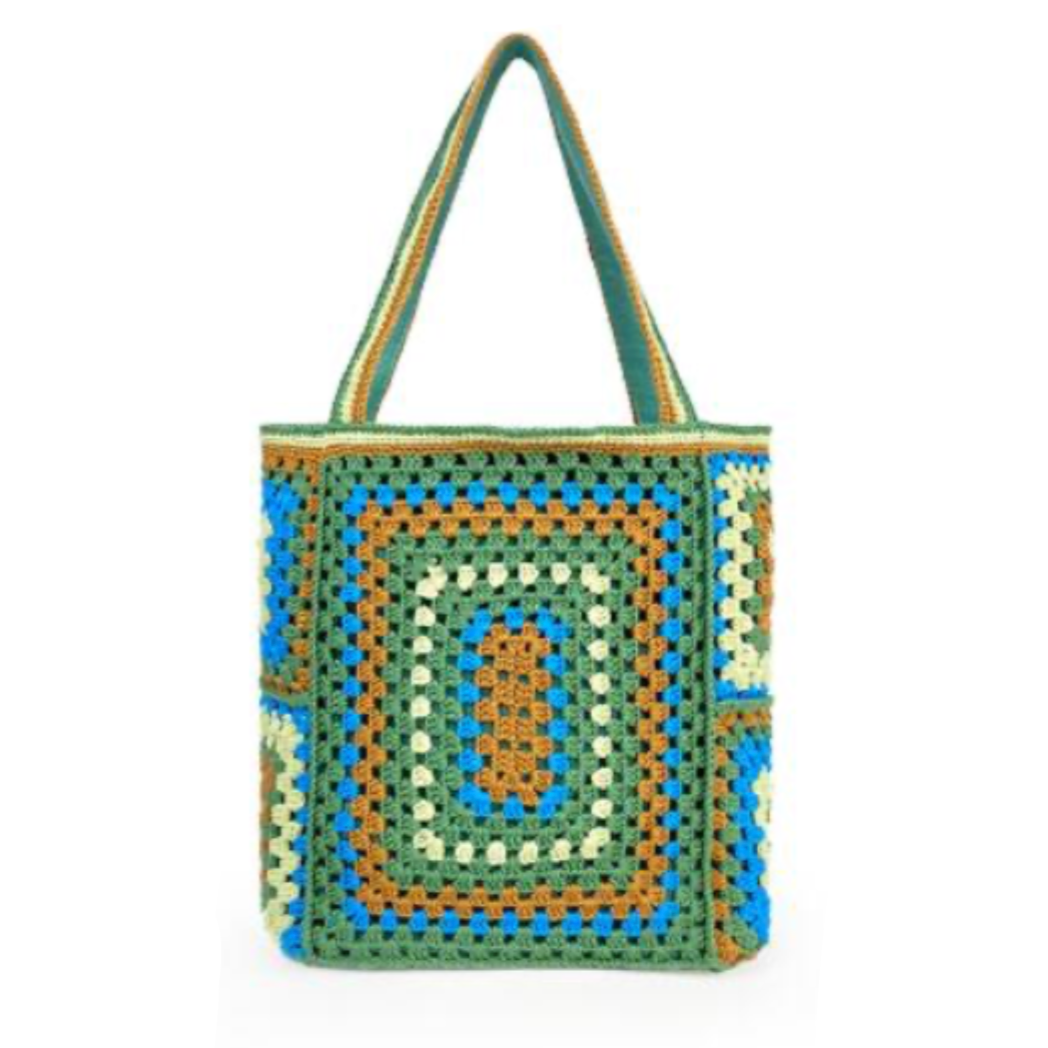 Bohemian Crochet Knit Totes - 16 Colors