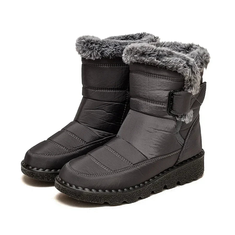 Boots Snow Plush Shoes Woman Platform Women's Boots Flat Keep Warm Shoes Casual Plus Size Winter Boots Botas Mujer