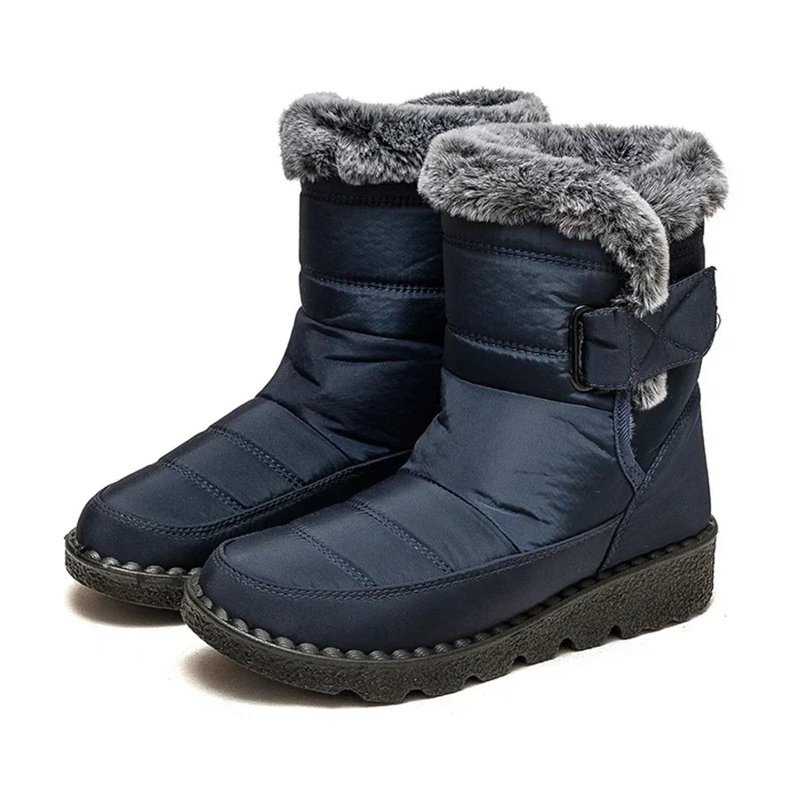 Boots Snow Plush Shoes Woman Platform Women's Boots Flat Keep Warm Shoes Casual Plus Size Winter Boots Botas Mujer