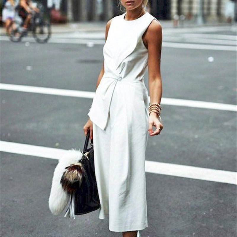 Claire Front Twist Sleeveless Jumpsuit - 2 Colors