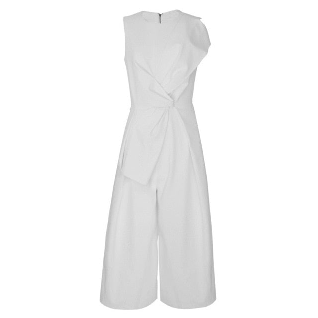 Claire Front Twist Sleeveless Jumpsuit - 2 Colors