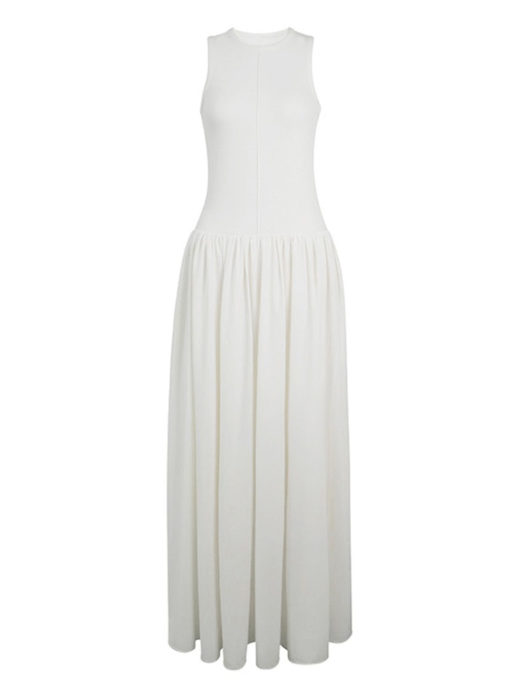Cora Minimalist Tank and Flare Maxi Dress - 2 Colors