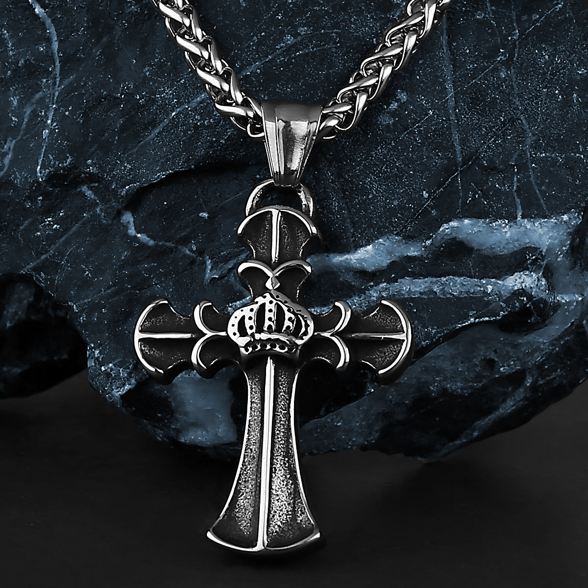 Crown Cross Necklace