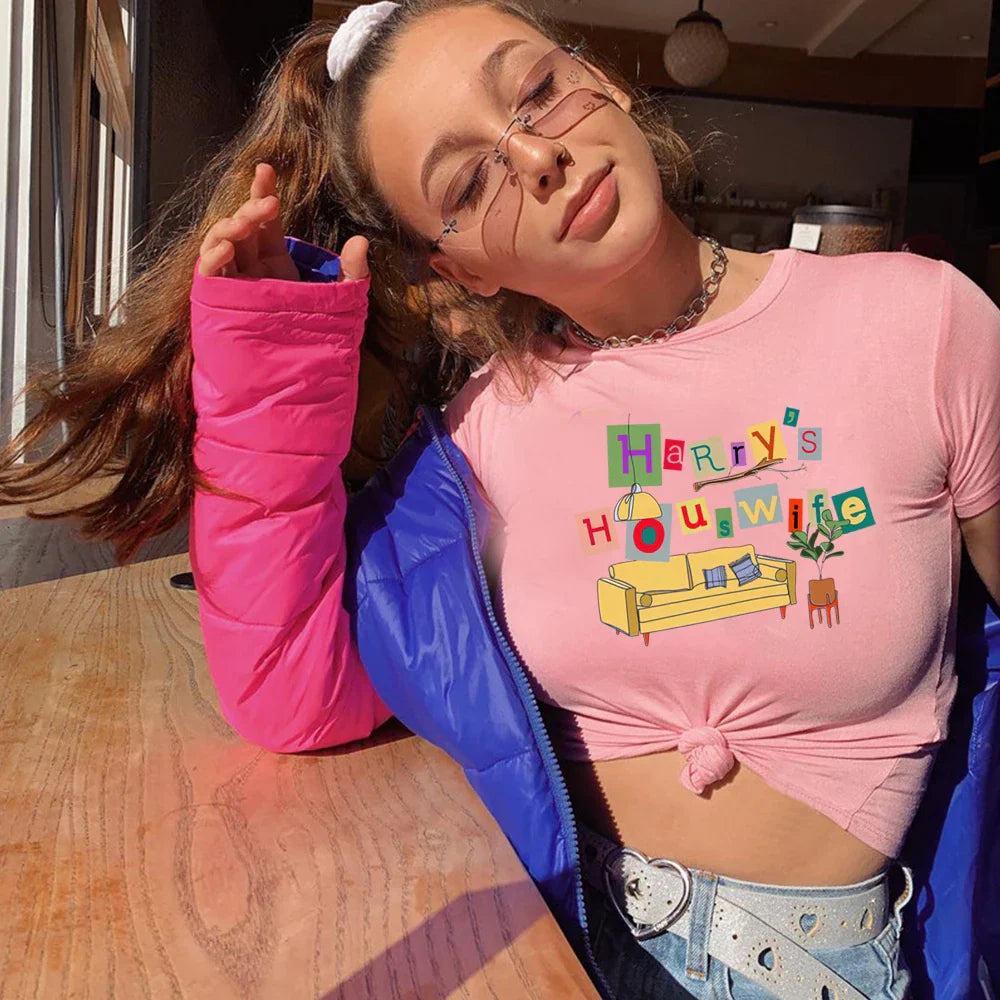 Harry's House Y2K Crop Baby Tee for Women