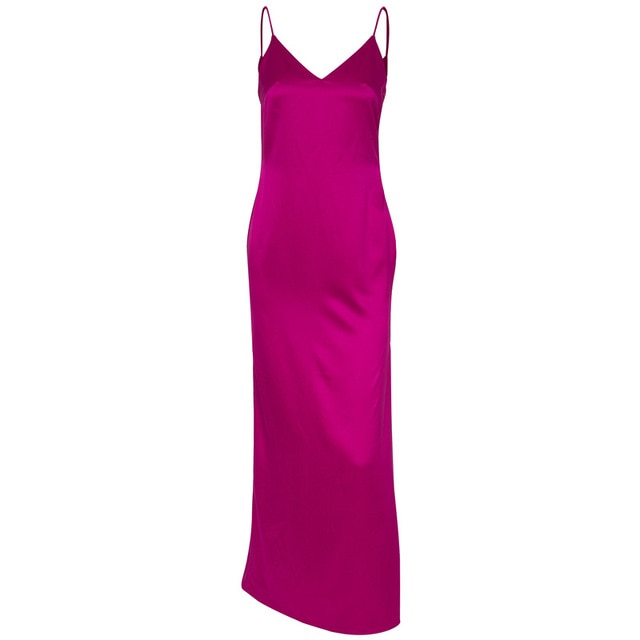 Deborah Solid Satin Slip Dresses - 4 Colors