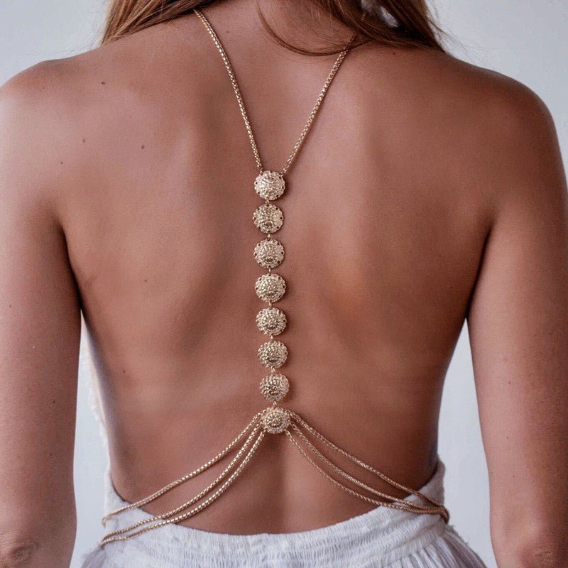 Delilah Sexy Body Chain Necklace - Silver or Gold