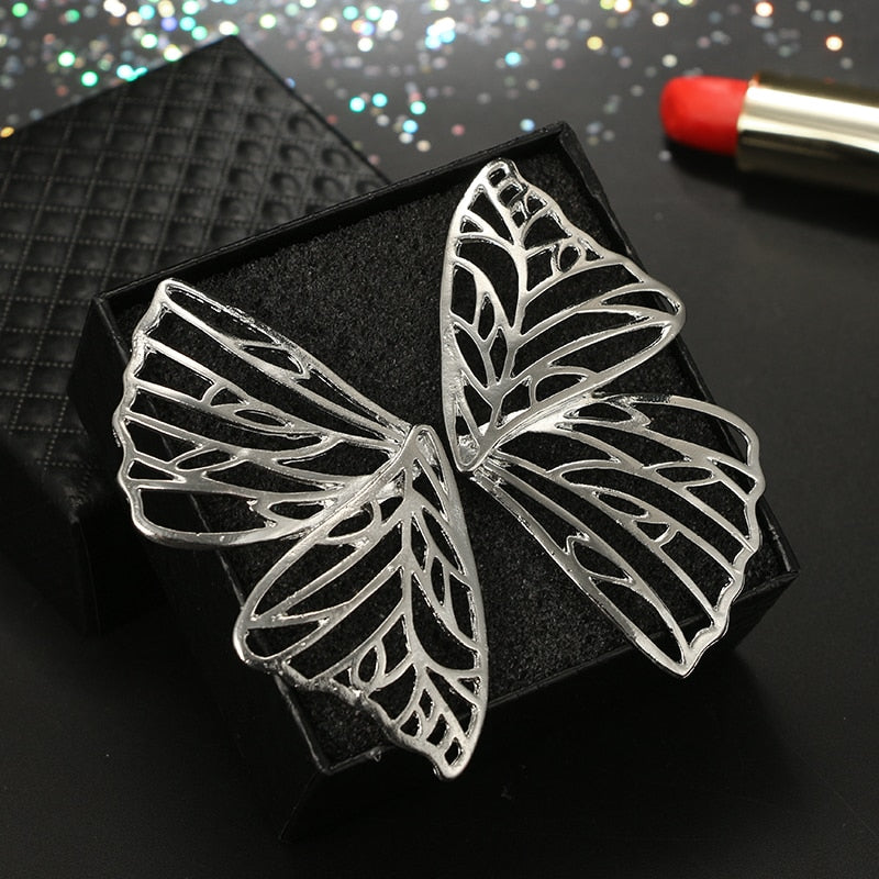 Donna Butterfly Stud Earrings - Gold or Silver