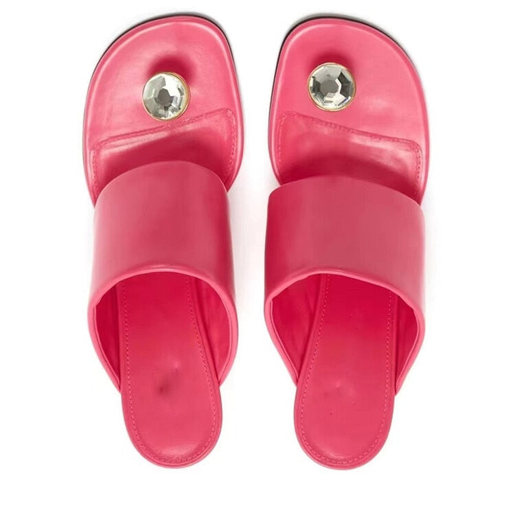 Eowyn Rhinestone Toe Post Sandals - 6 Colors