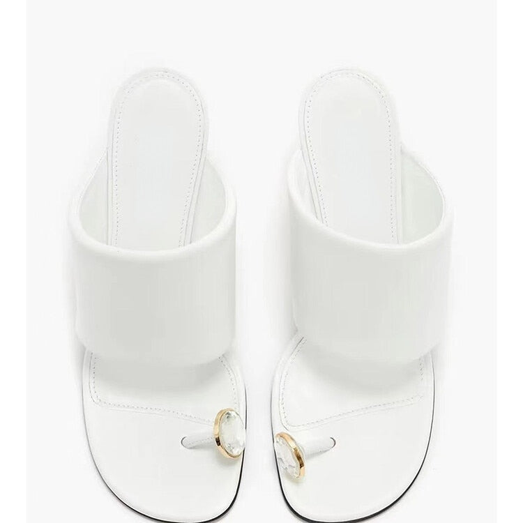 Eowyn Rhinestone Toe Post Sandals - 6 Colors