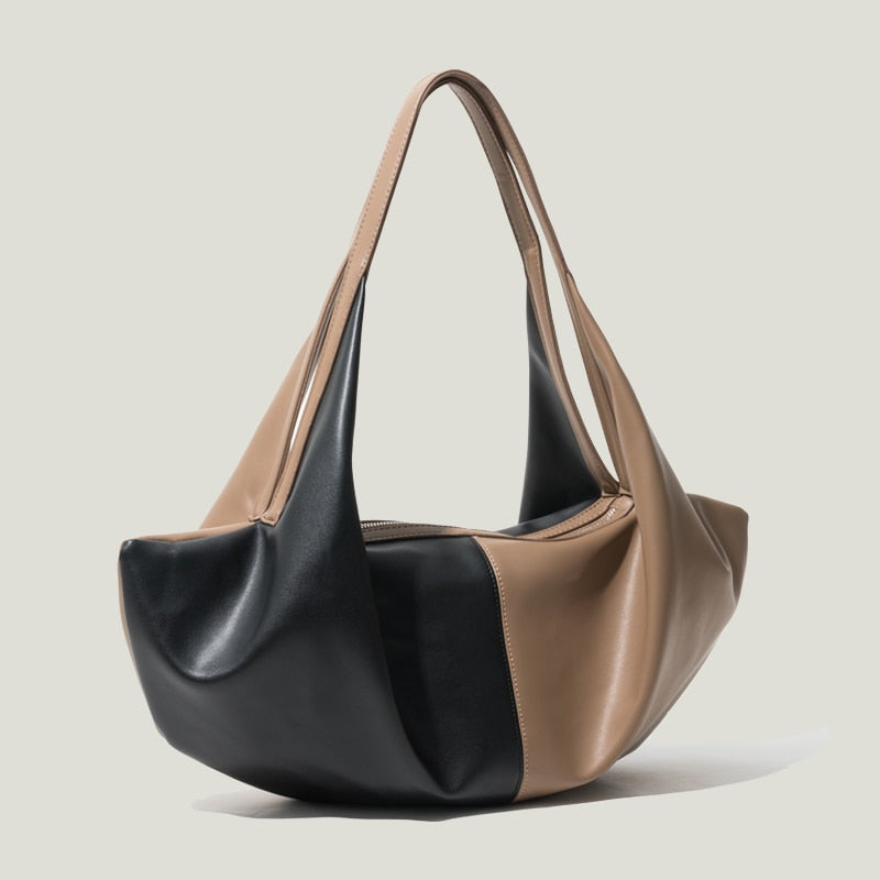 Evie Elongated Patchwork Hobo Bags - 13 Colors