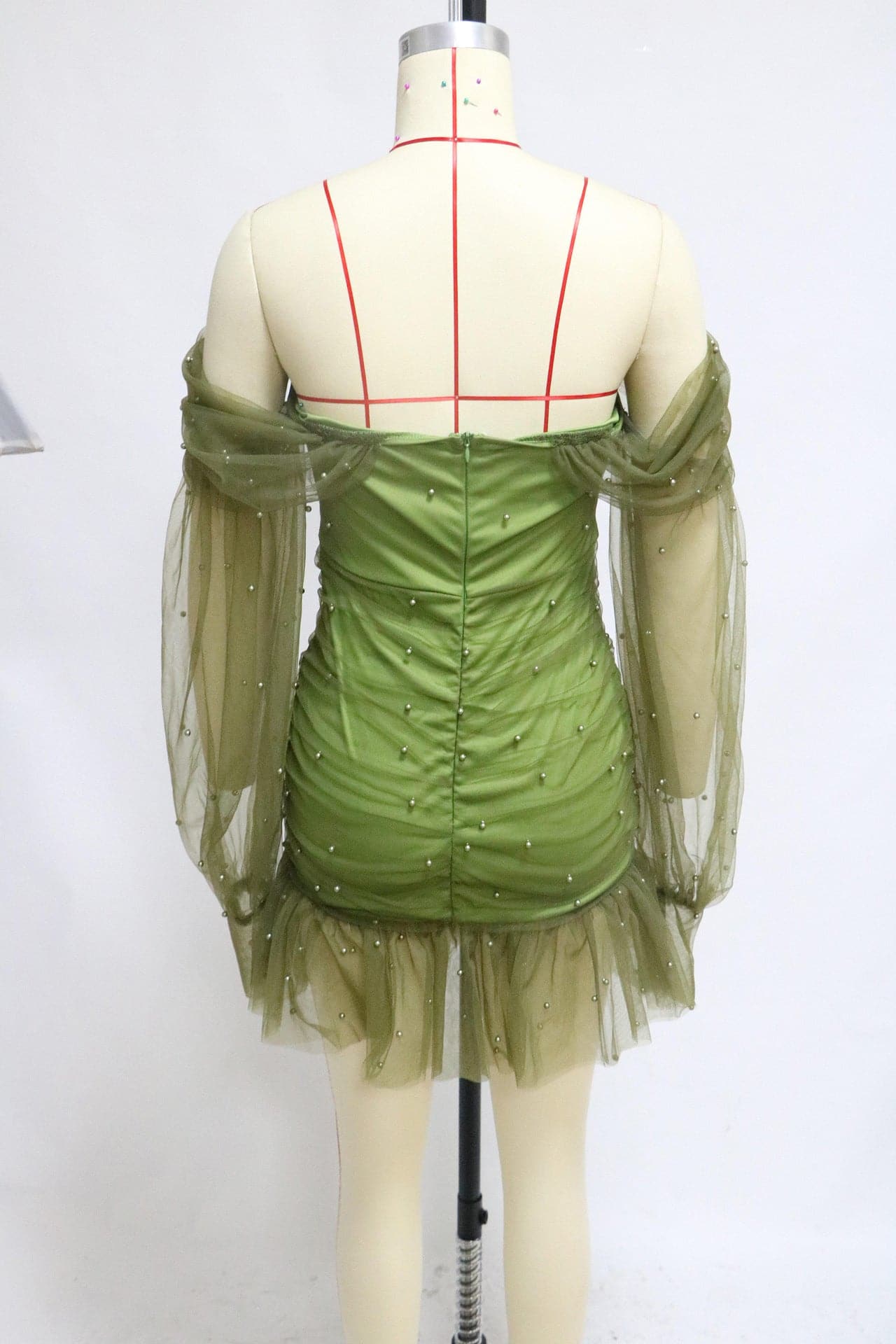 Fashion Off Shoulder Vintage Perspective Dress