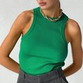Knitted O Neck Off Shoulder Top