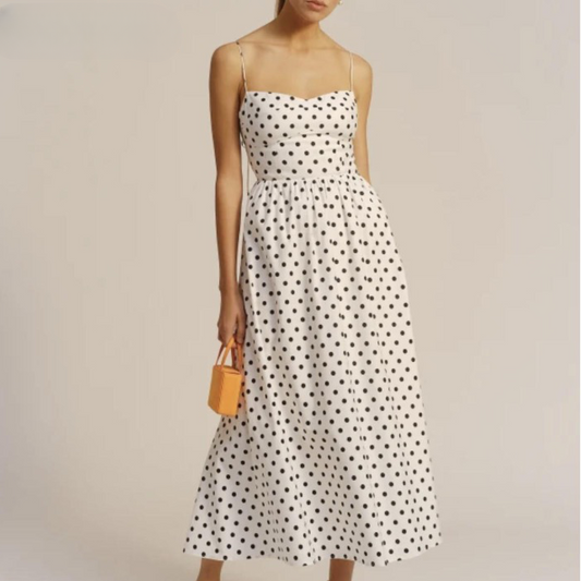 Fyra Polka Dots Spaghetti Strap Dress