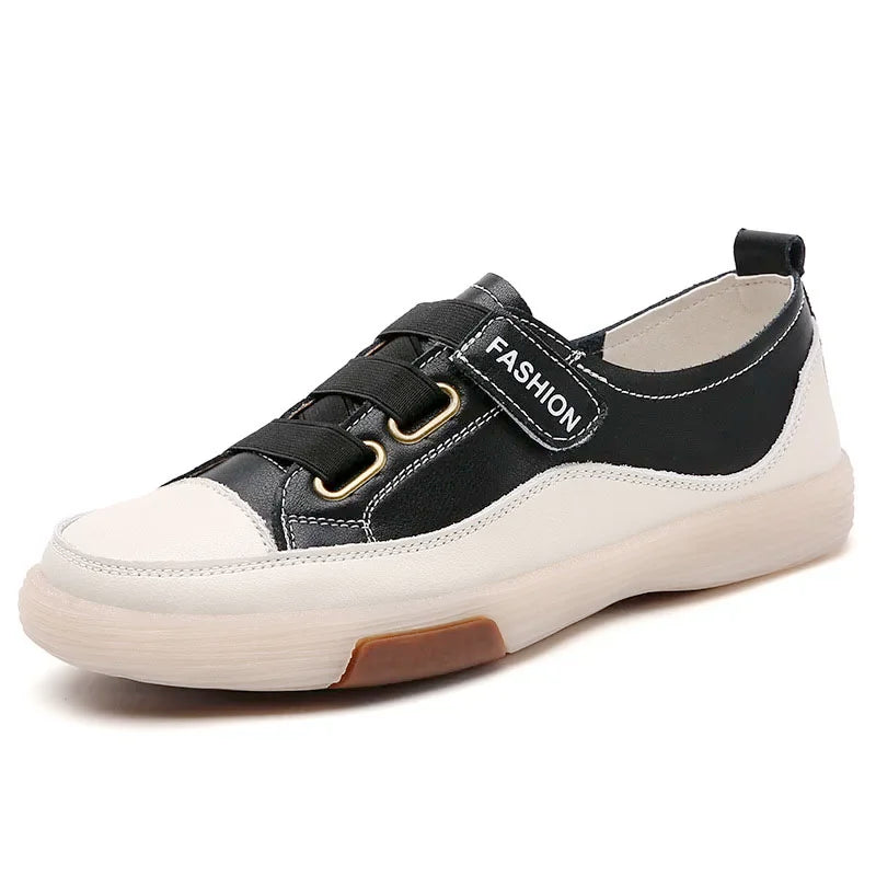 Genuine Leather Slip On Flats Moccasins Women's Loafers Spring Autumn Ladies Shoes Casual Shoes For Woman Sneakers WSH4808