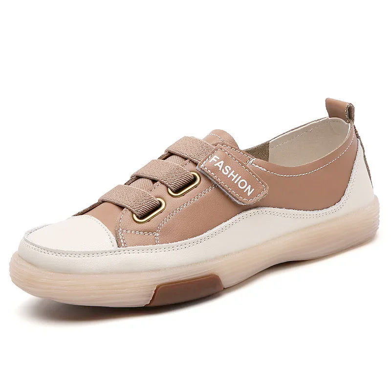 Genuine Leather Slip On Flats Moccasins Women's Loafers Spring Autumn Ladies Shoes Casual Shoes For Woman Sneakers WSH4808