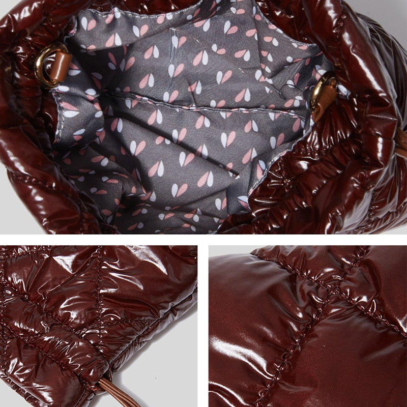 Gita Shine Nylon Puffer Pouch Bags - 4 Colors