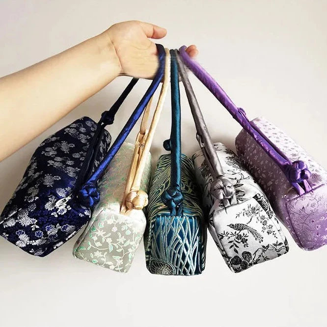 Kexin Silk Embroidery Cheongsam Mini Tote