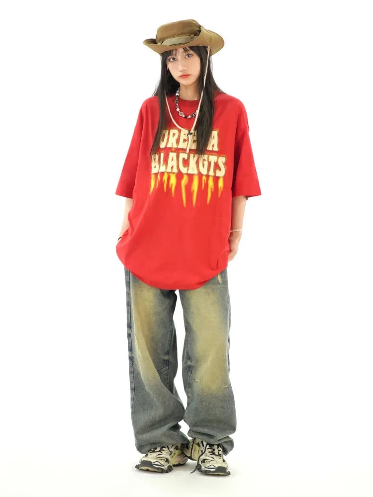 Distressed Baggy Y2K Grunge Vintage Oversize Wide Leg Pant