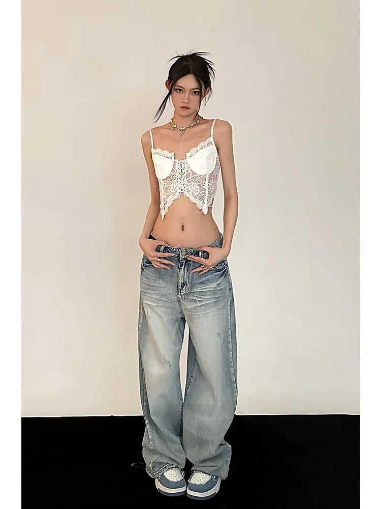Distressed Baggy Vintage 90s Streetwear Oversized Denim Pant
