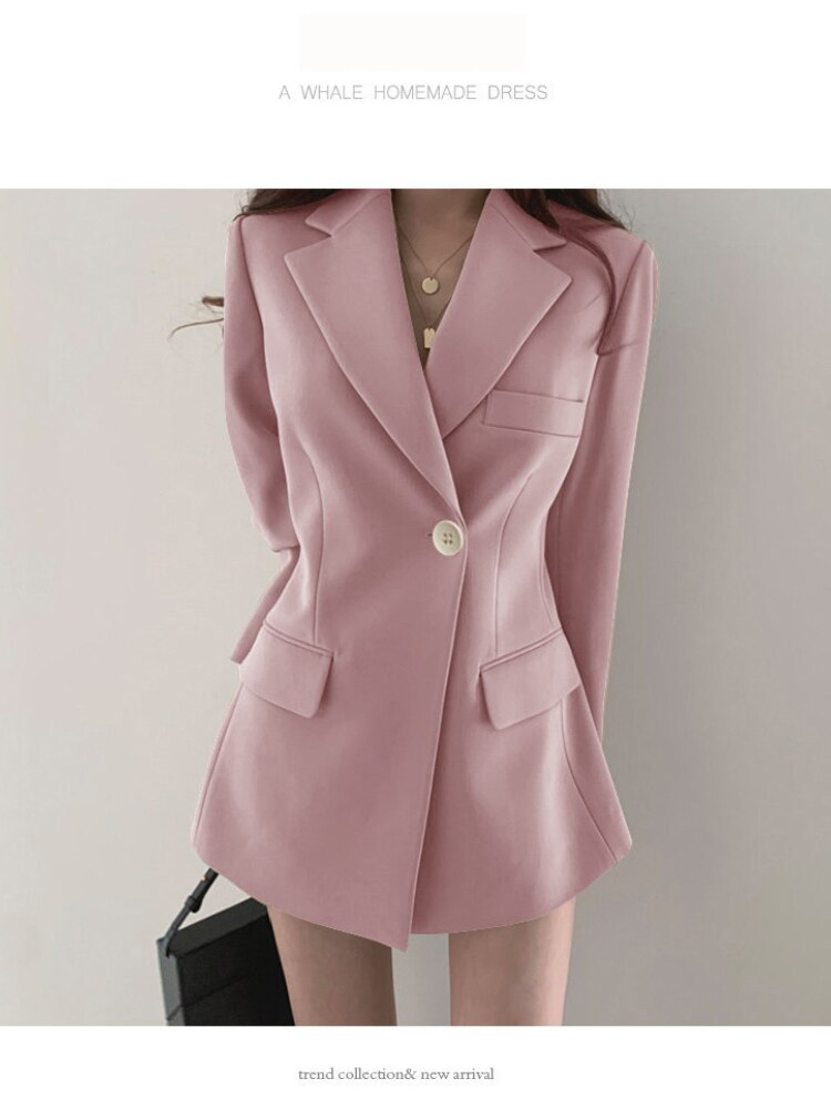 Solid Color Korean Version Design Blazer