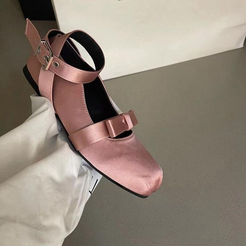 Jannie Satin Ballet Flats - 4 Colors