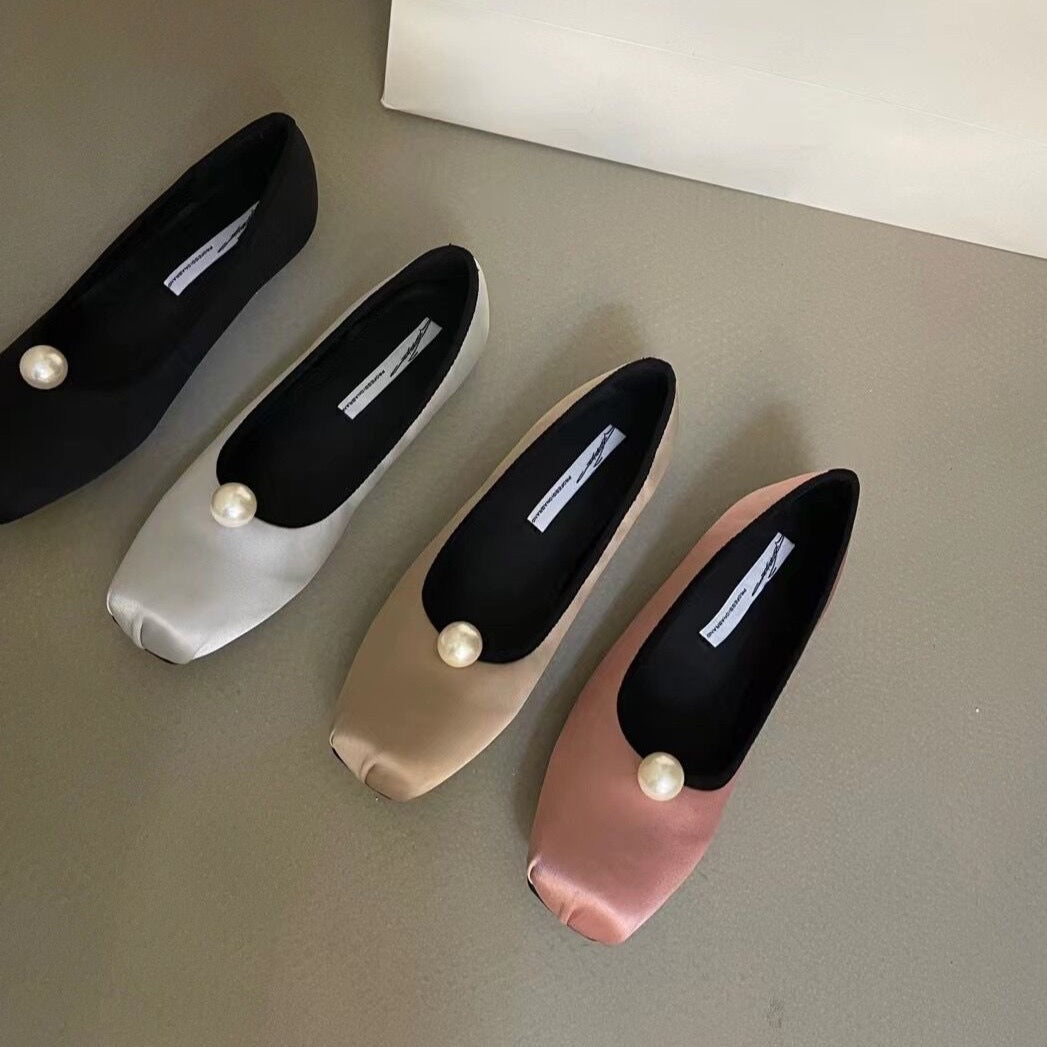 Jannie Satin Ballet Flats - 4 Colors