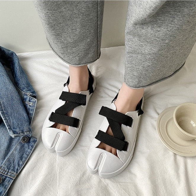 Kanna Split Toe Minimalist Sling Back Sandals - 3 Colors