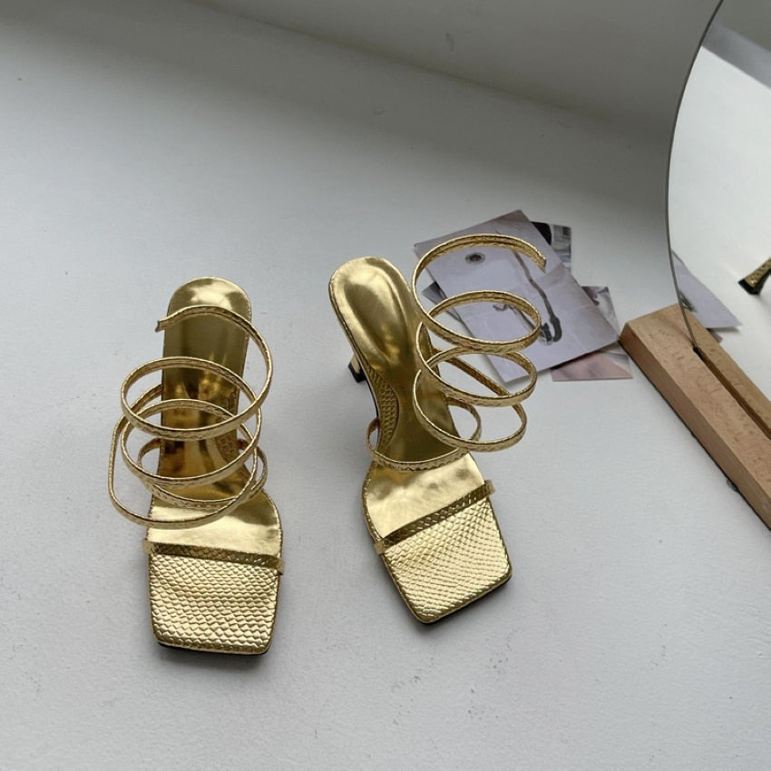 Katniss Wrap Around Gladiator Sandals - 3 Colors