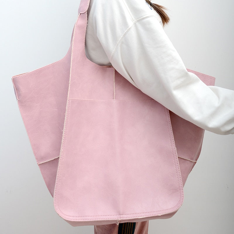 Kora Retro Oil Coated Look Jumbo Bags - 9 Colors