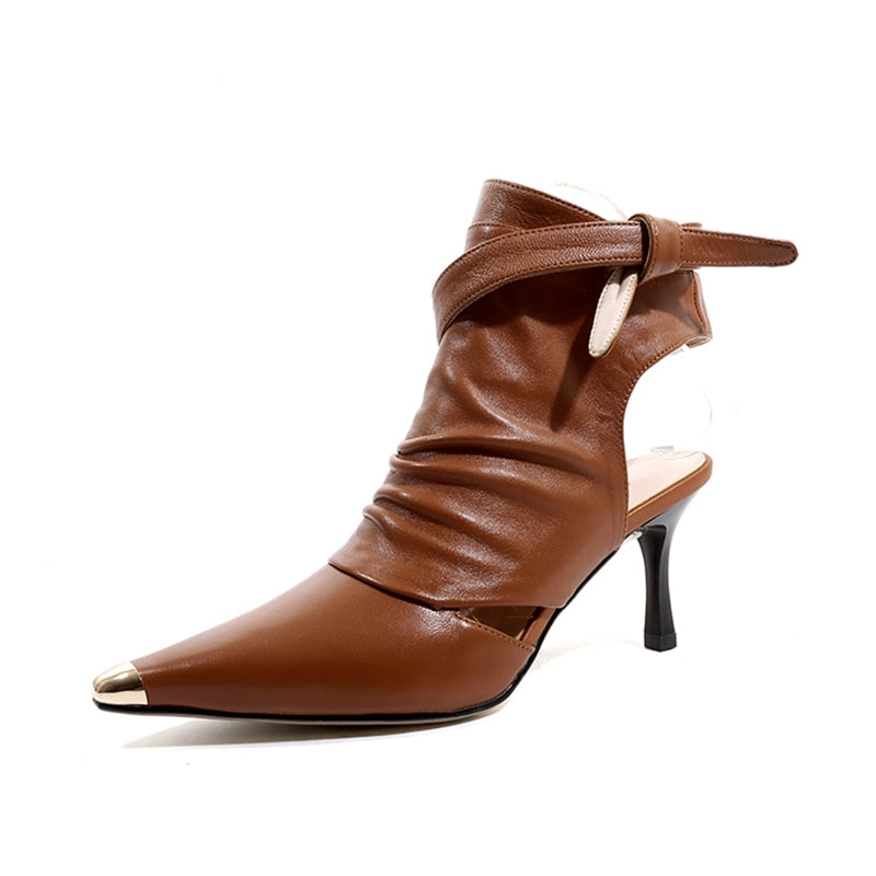 Laffa Lace-Up Ankle Bootie Sandals - 3 Colors