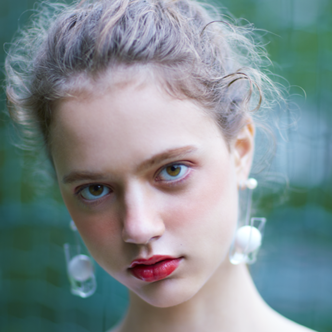 Lexi Clear Panel and Ball Abstract Stud Earrings - 2 Styles