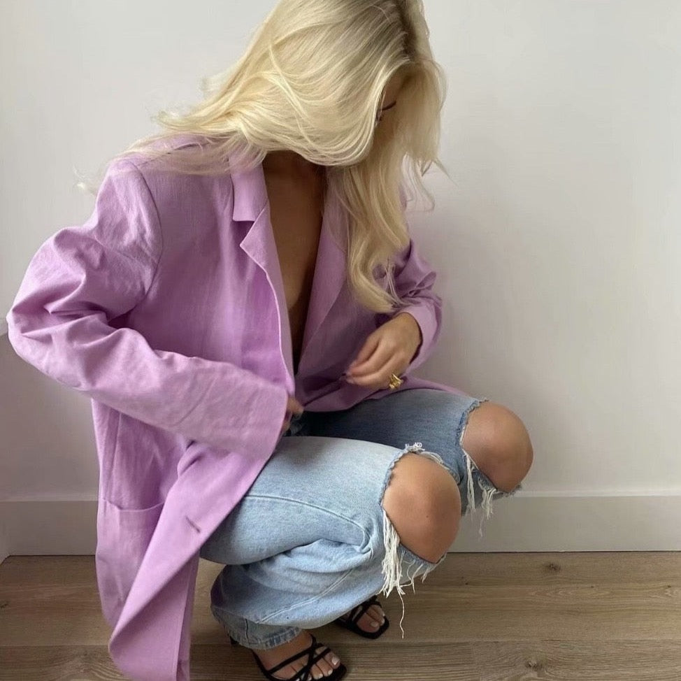 Linsey Oversized Pink Blazer - 2 Colors