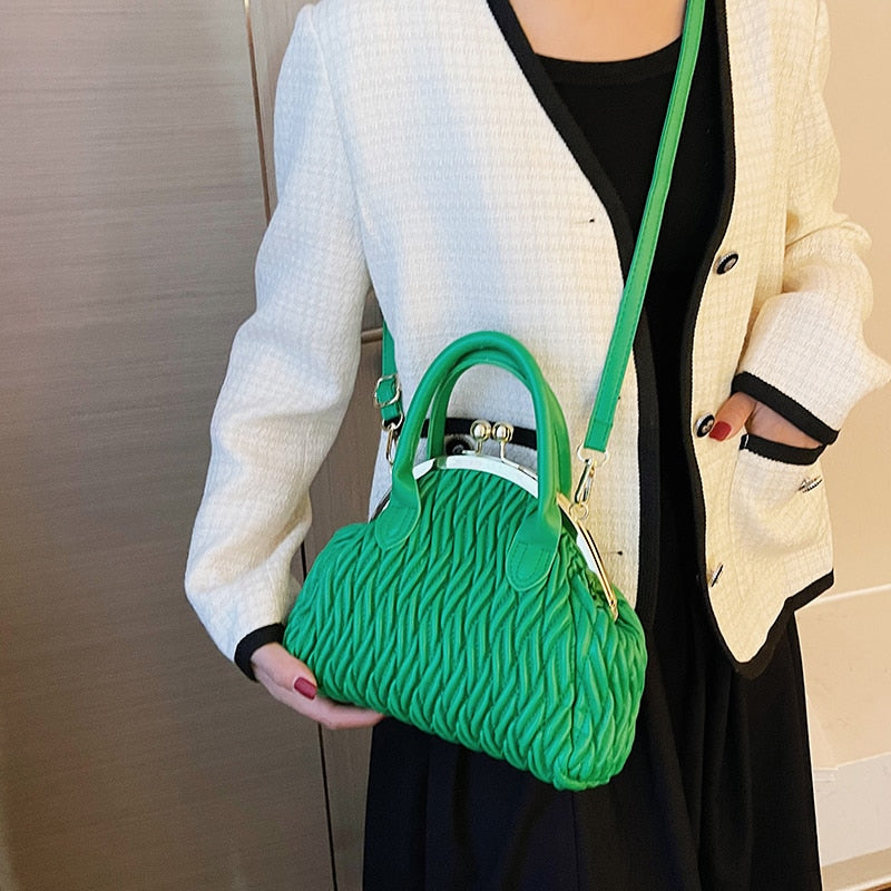 Loreth Chevron Pattern Woven Coin Bags - 7 Colors