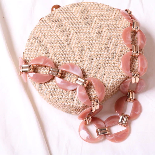 Lorie Round Mini Bag With Resin Straps - 3 Styles