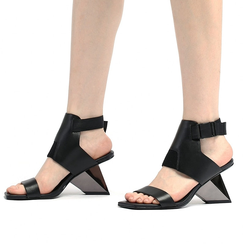 Louisa Color Patchwork Gladiator Sandals - 4 Colors