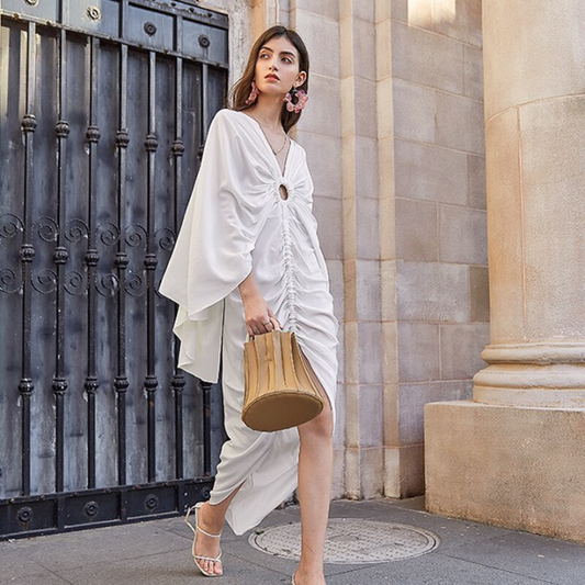 Lucinda Ruched Maxi Dress