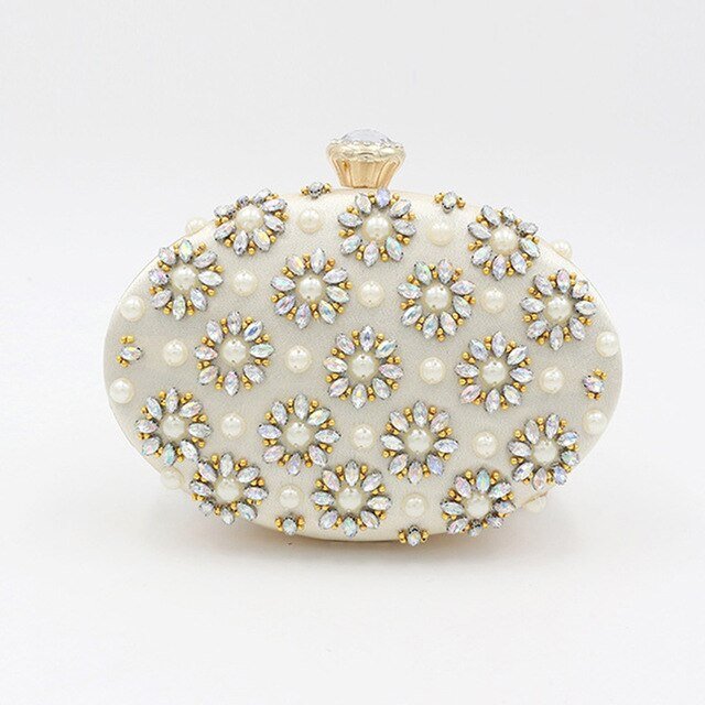 Beaded Evening Clutch Egg Shape
