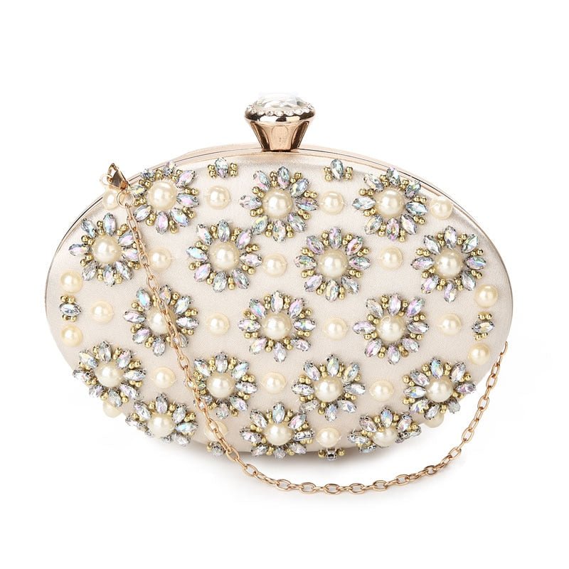 Beaded Evening Clutch Egg Shape