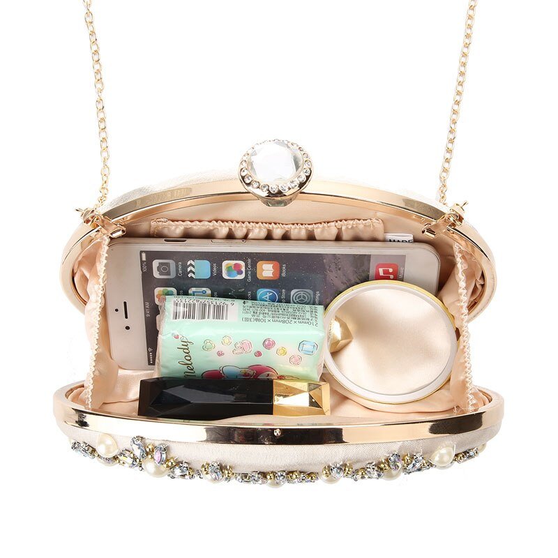 Beaded Evening Clutch Egg Shape