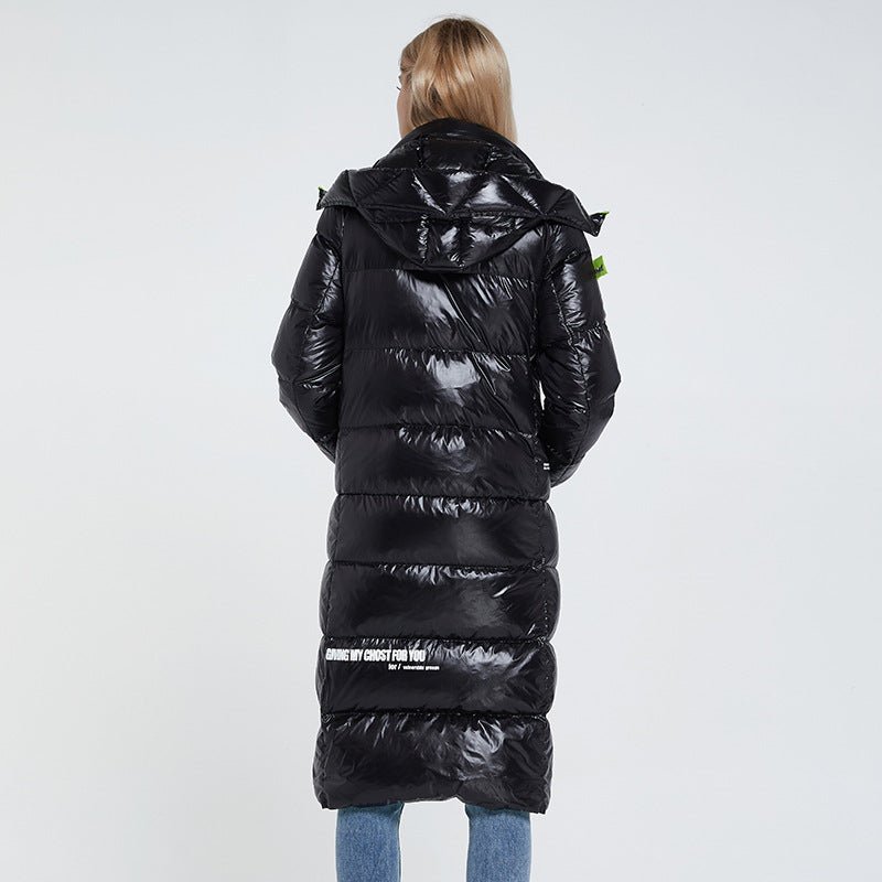 Black Womens Puffer Jacket With Hood