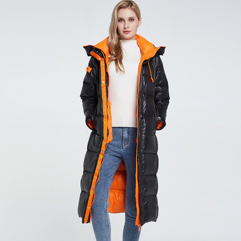 Black Womens Puffer Jacket With Hood