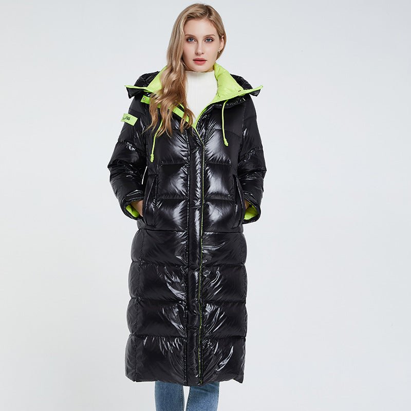 Black Womens Puffer Jacket With Hood