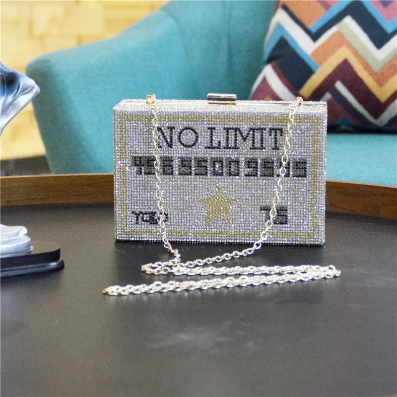 Bling Money Purses and Handbags Diamond Evening Clutch Bag for Wedding Party