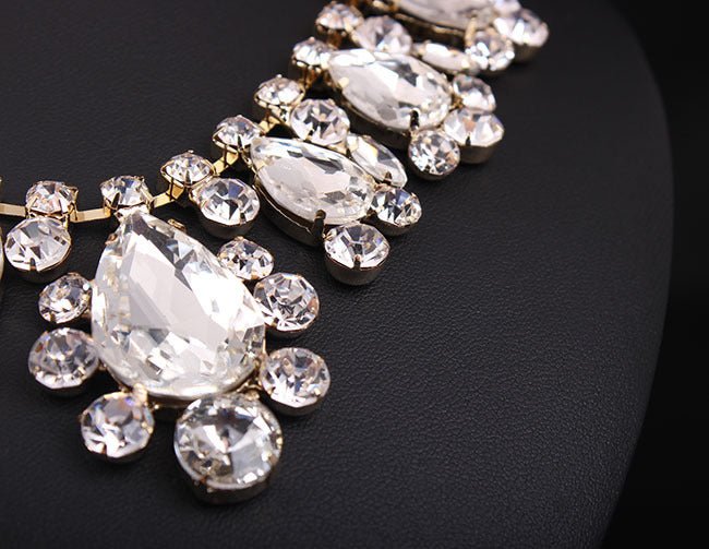 Crystal Necklace Wedding Jewelry Sets