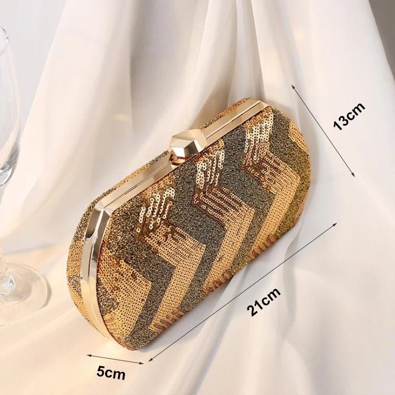 Evening Clutch Bag Sequin Mini Ladies Handbag Wedding Party Purse
