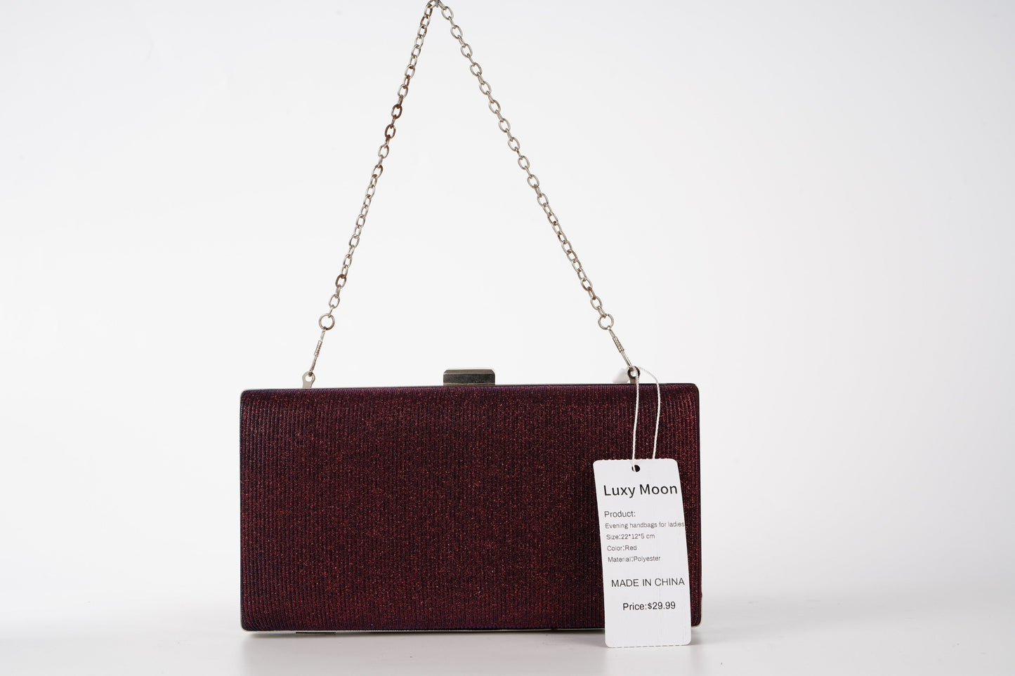 Evening Handbags for ladies Women Party Clutch Dinner Bag Chain Purse Crossbody Bag Handbag Shoulder Bag Evening Bag (Color:Red)