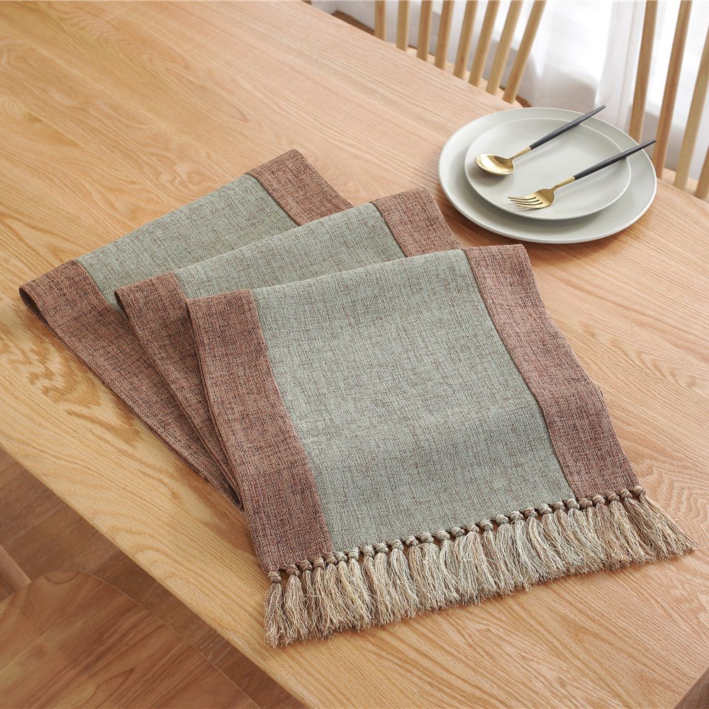 Farmhouse Cheesecloth Table Runner Home Decor Table Cover
